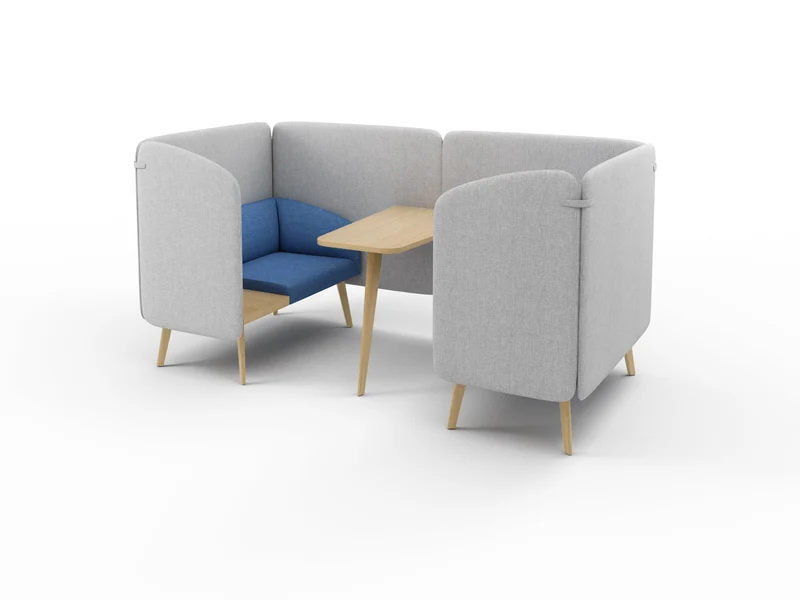 CLOUD Highback Sofa Lounge Cube S mit Tisch für 2 Personen