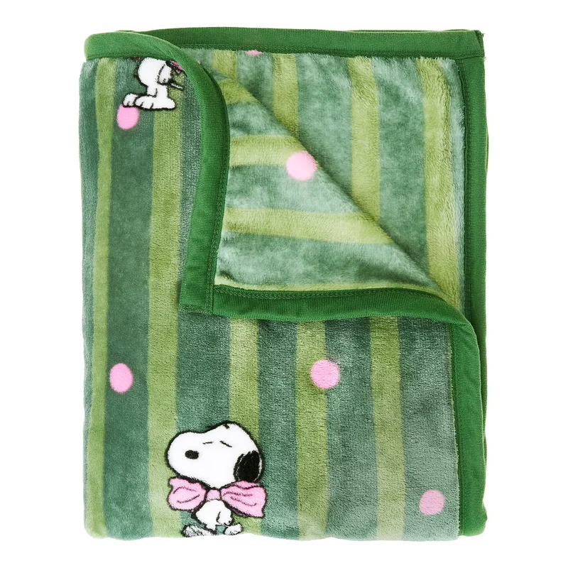 PEANUTS Fleecedecke Schleife