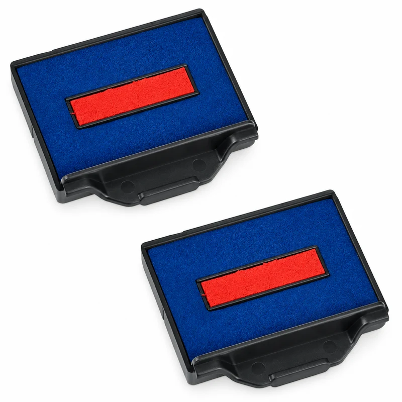 trodat Ersatzstempelkissen 6/50/2 blau/rot 2 Stück