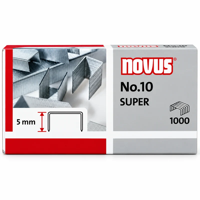 novus Heftklammern No.10 Super 5mm 1000 Stück.
