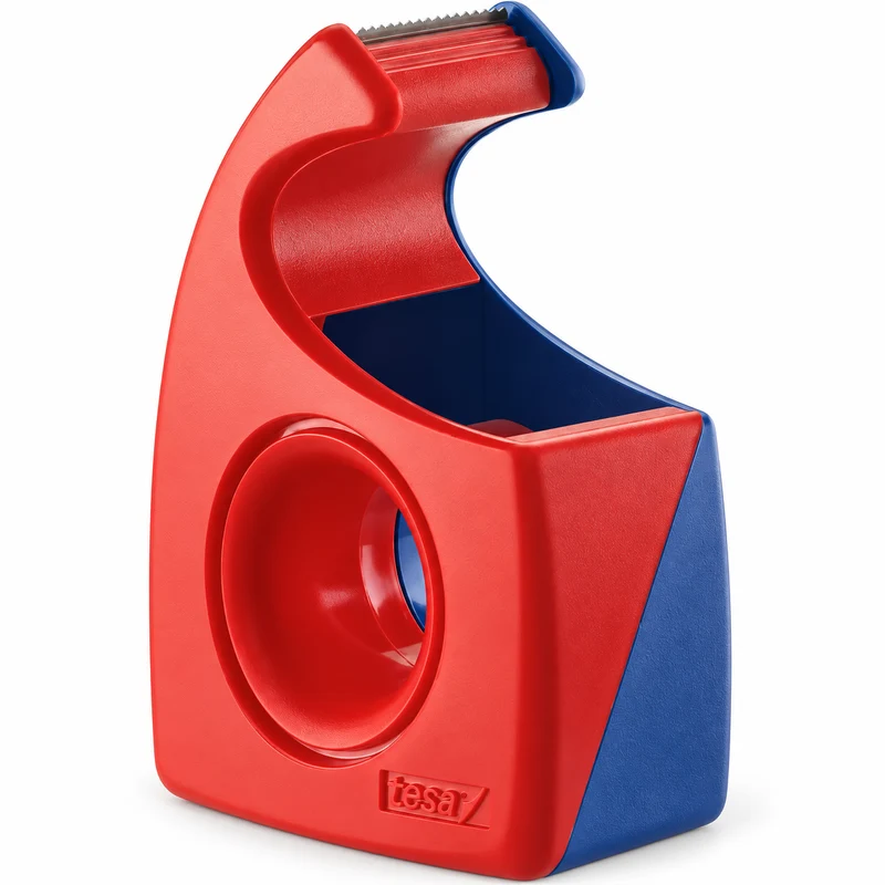 tesa Klebefilmabroller Easy Cut rot / blau 1 Stück