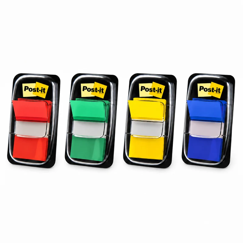 Post-it Index Haftmarker Gelb, Blau, Rot, Grün 50 Streifen