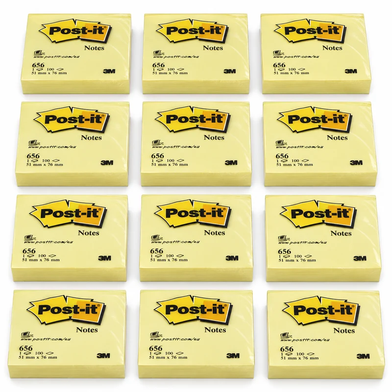 Post-it Haftnotizen 656 Gelb 12 Blöcke