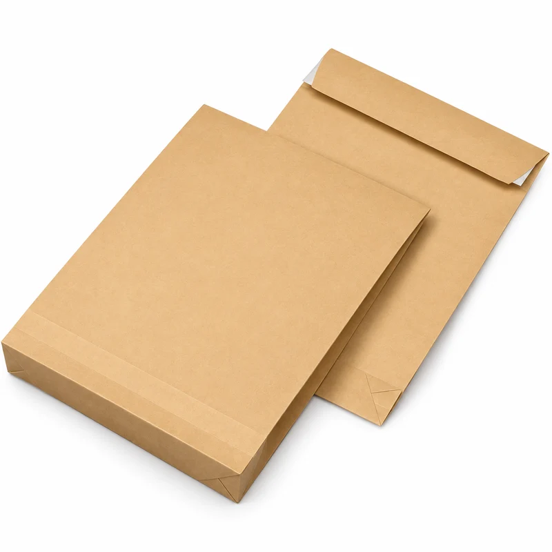 MAILmedia Faltversandtaschen DIN B4 braun ohne Fenster 100 Stück