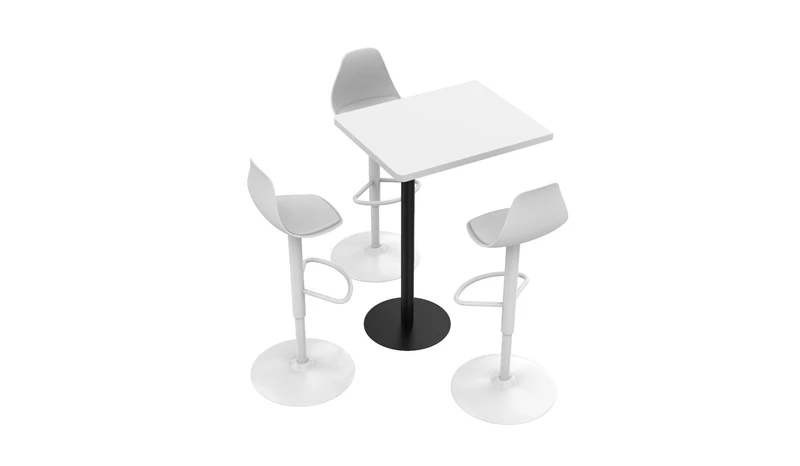 Tisch & 3x Bar Chair für Classic-Line M2