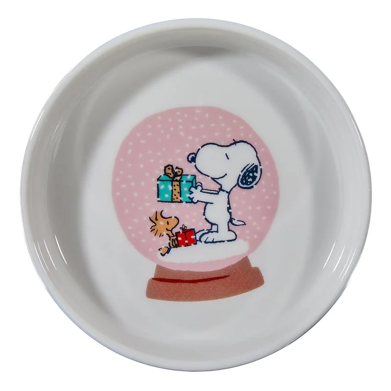PEANUTS Schmuckteller Snoopy Schneekugel