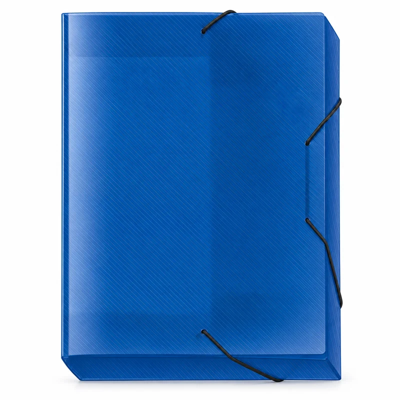 Veloflex Heftbox Crystal blau transparent DIN A4 1 Stück