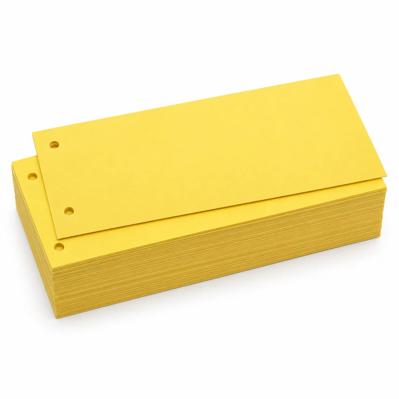 Wekre Trennstreifen 240x105mm 190g/qm gelb 2-fach gelocht 100 Stck.