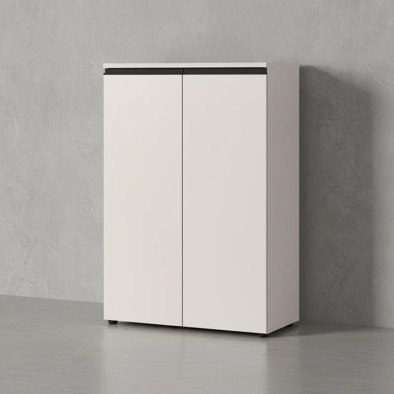Aktenschrank 81x120 cm | 3 Ordnerhöhen & Soft-Close | Büro & Home Office