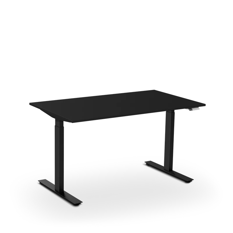 Aeris Active Desk, schwarz, 140x80 cm