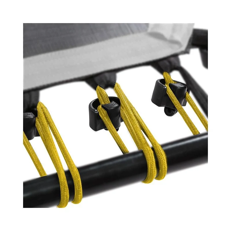 SportPlus Gummiseile-Set • 36 Gummiseile & Clips • Härtegrad: Soft • Nutzergewicht bis 65 kg • gelb
