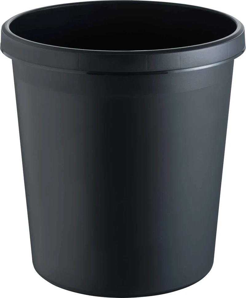 HELIT Mülleimer Kunststoff - 18 Liter schwarz