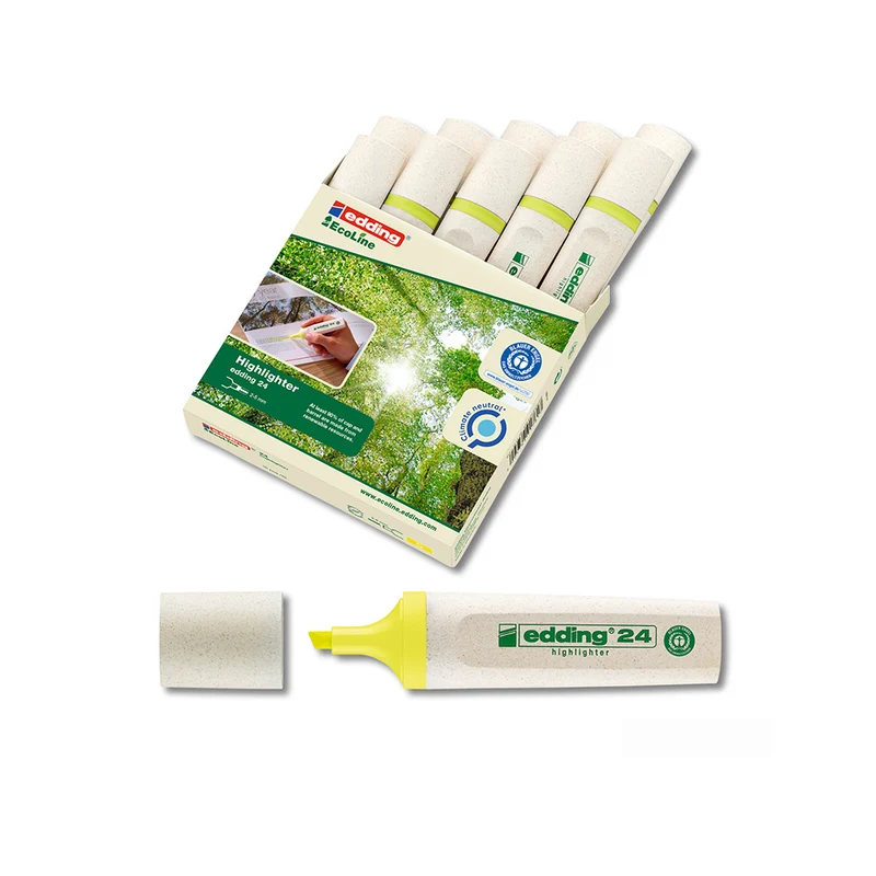 EDDING 24 Ecoline Textmarker mit Keilspitze - 10 Stück