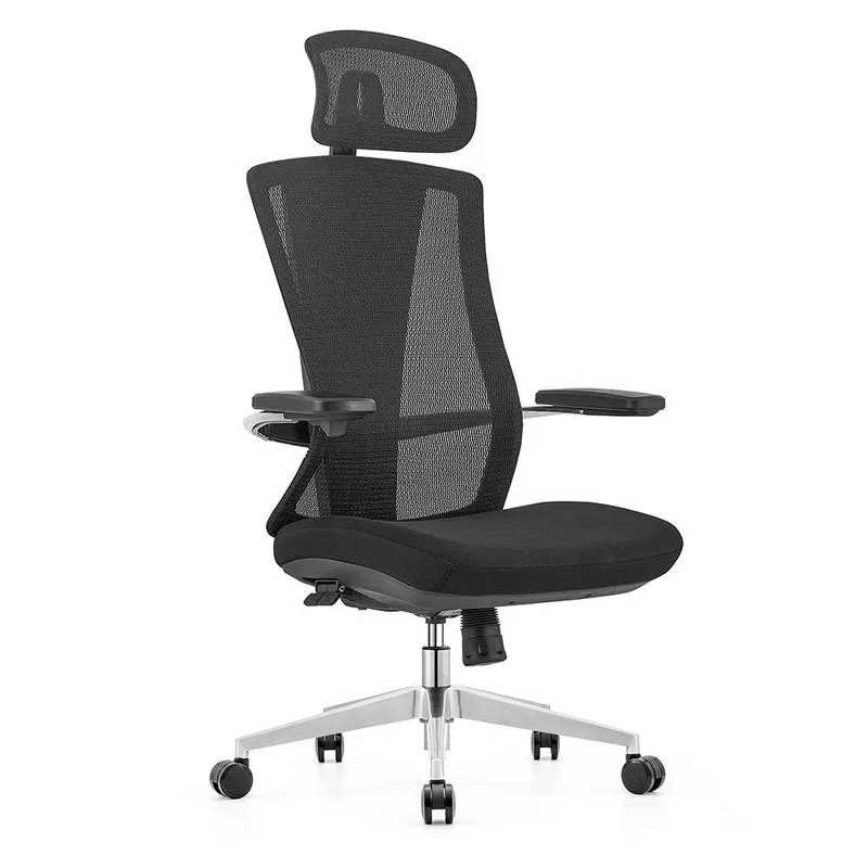 LASER PLUS Ergonomischer Bürostuhl / Schreibtischstuhl ATLAS mit Synchronmechanik, Mesh-Gewebe und leisen Doppelrollen