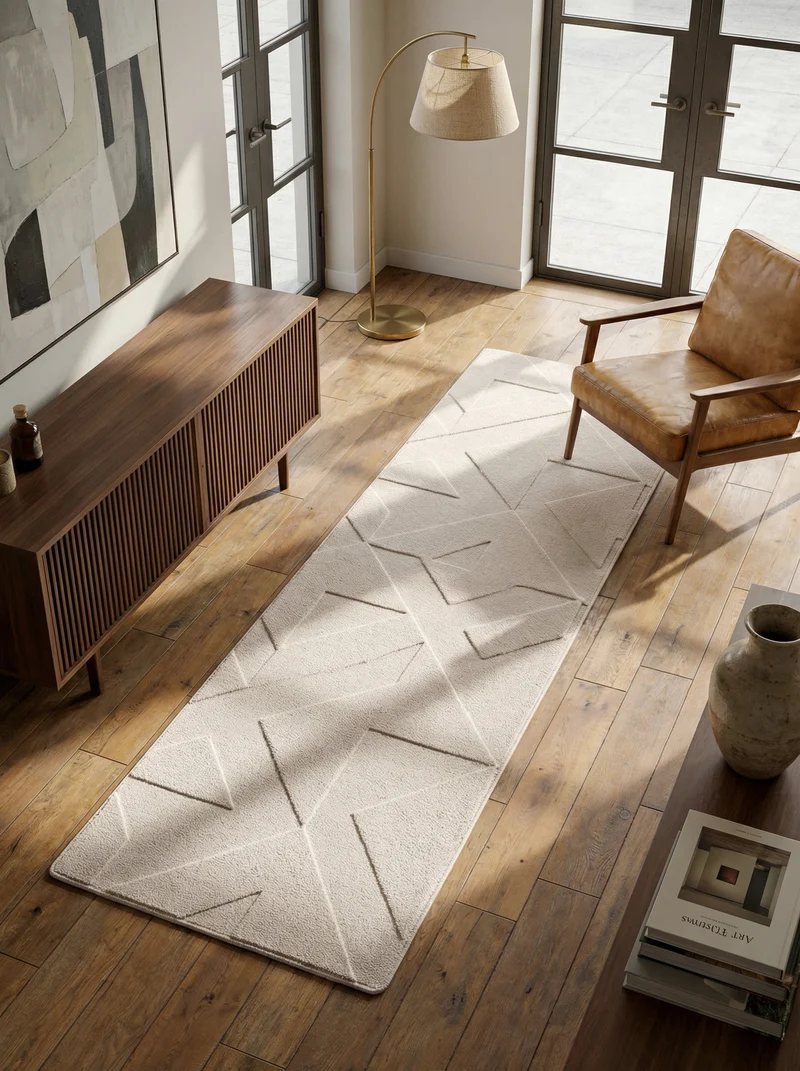 Kurzflor-Teppich Geometrisch – Waschbar | Maschinenwaschbar bei 30°C