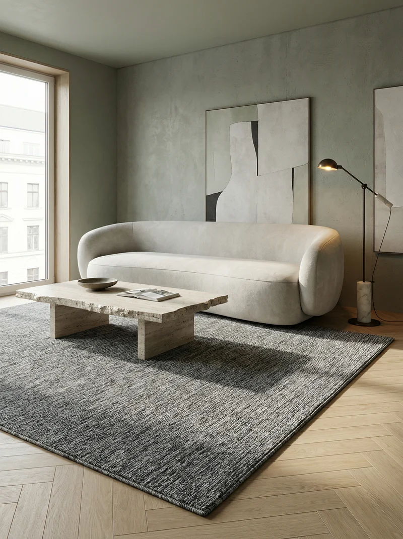 Kurzflor-Teppich Einfarbig – Waschbar & Strapazierfähig | Robust & Langlebig