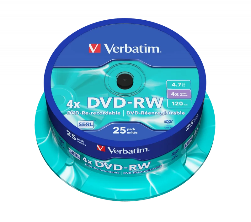 VERBATIM DVD-RW 4,7GB/4x - wiederbeschreibbar