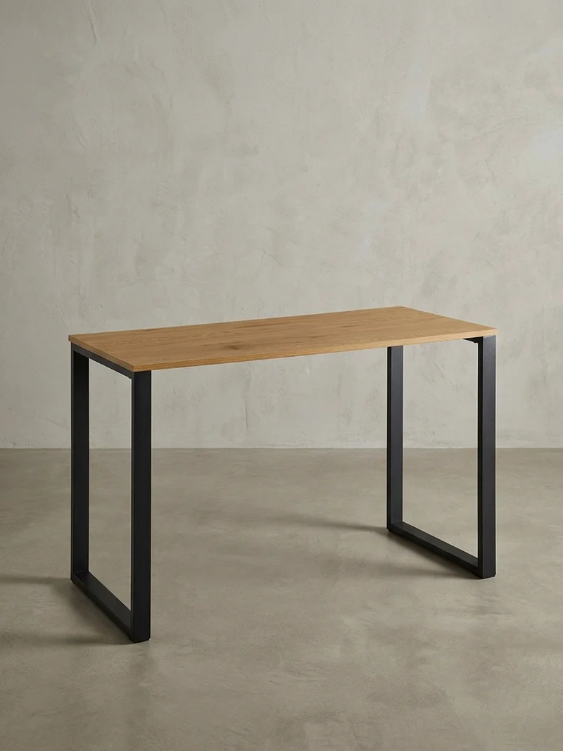 Schreibtisch – Eiche, 120x60x76 cm, Metallbeine, robust & vielseitig