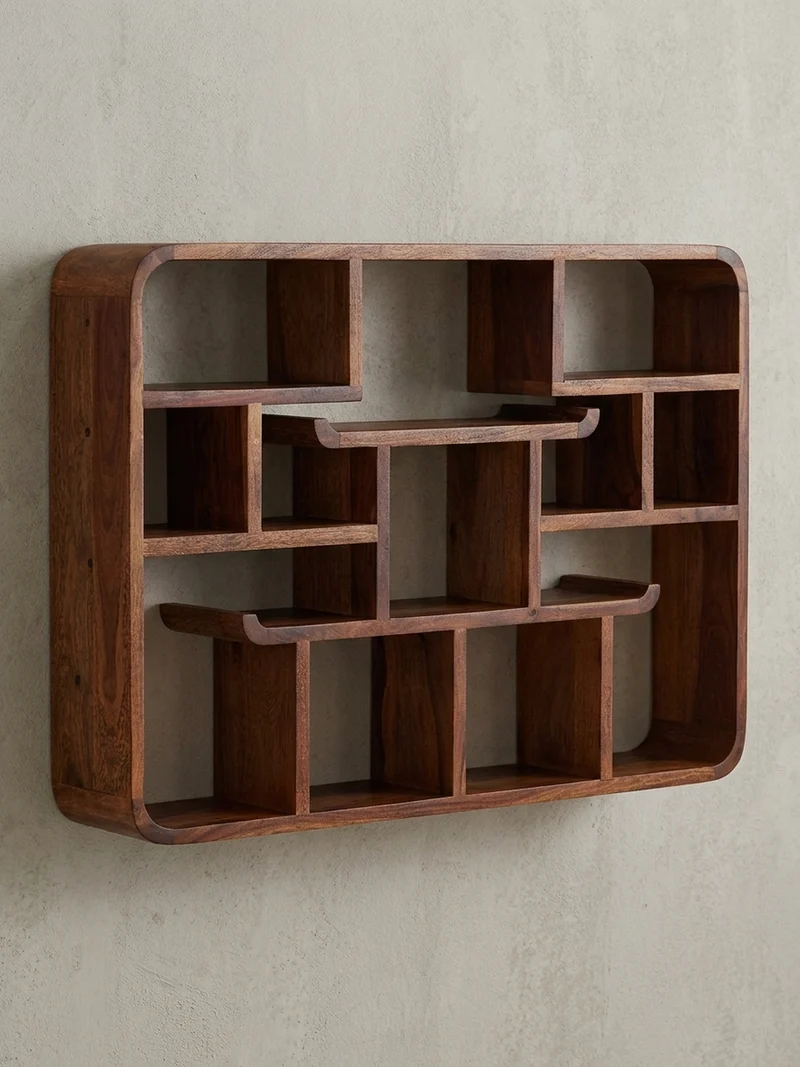 Wandregal Massivholz Modern Stil Elegant