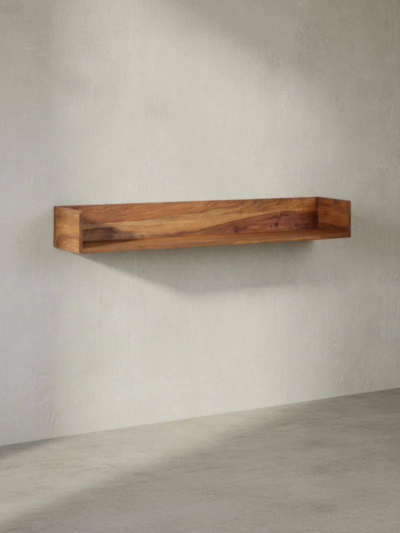 Wandregal Massivholz Modern Stil Aufbewahrung