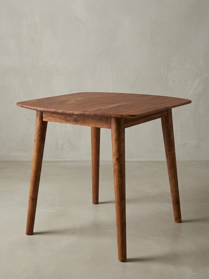 Esszimmertisch – Massivholz Braun 80x80 cm Landhausstil robust