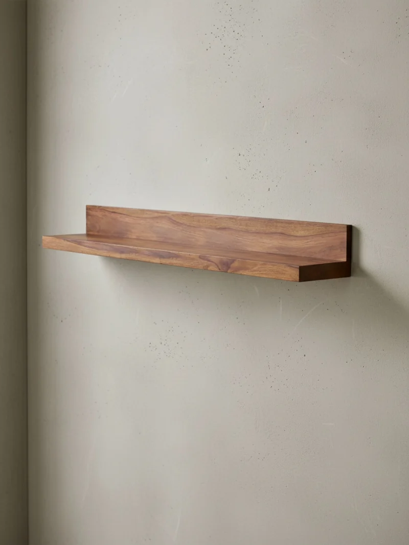 Wandregal Massivholz Landhausstil 140 cm Naturprodukt