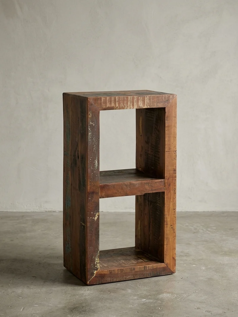 Regal Massivholz Mango Cubeform Vintage