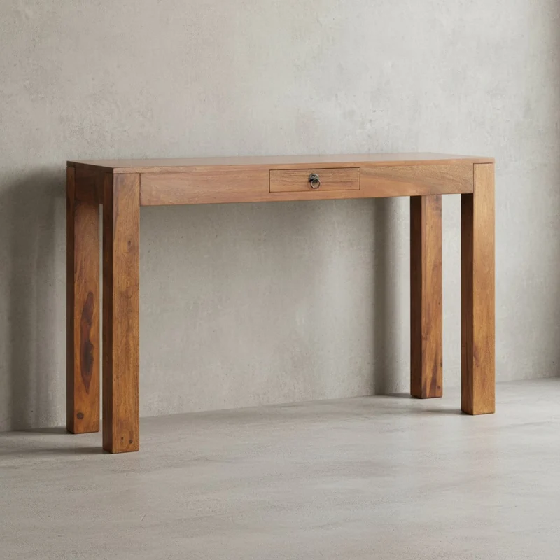 Konsolentisch Akazienholz Schublade Landhausstil