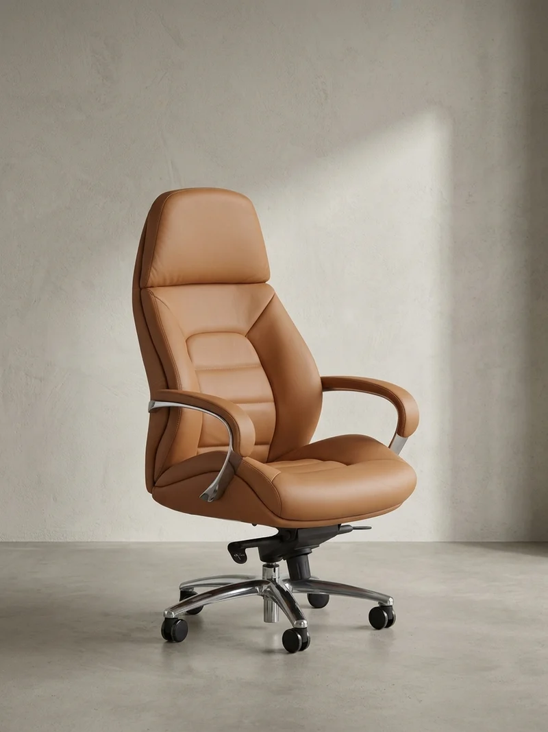 Chefsessel Leder mit Multiblockwippmechanik bis 120 kg