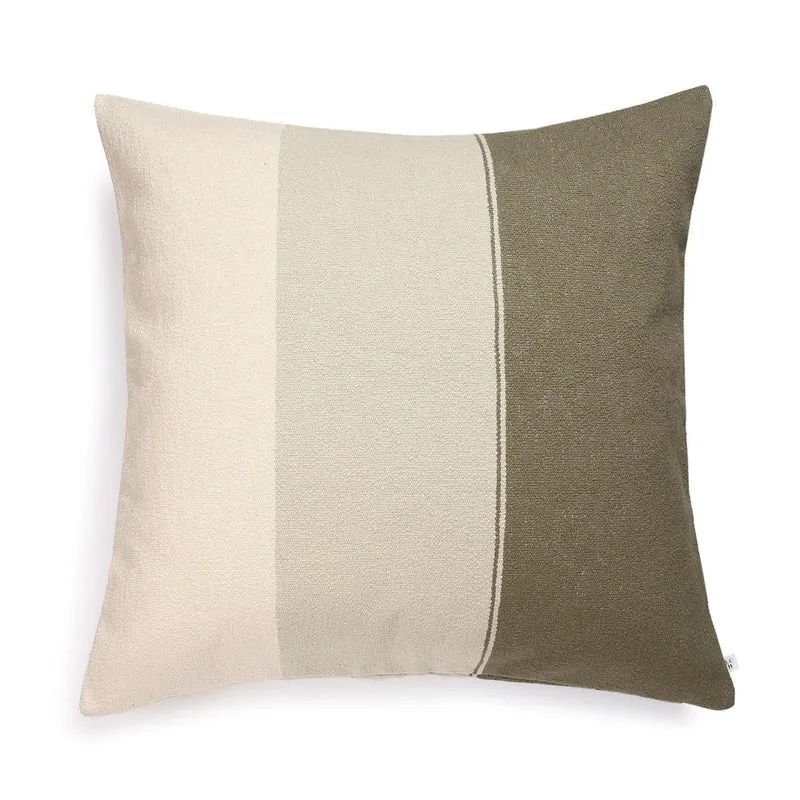 Kissenbezug MILANO - Olive & Sandshell