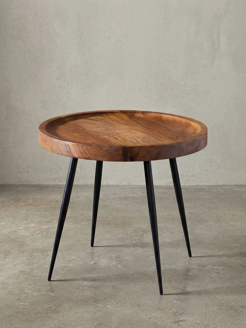 Beistelltisch – Massivholz Metall 50 kg belastbar Industrial