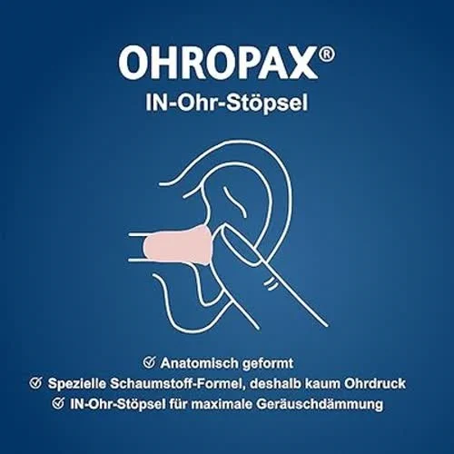 OHROPAX Soft Ohrstöpsel – IN-Ohr-Stöpsel aus weichem Schaumstoff