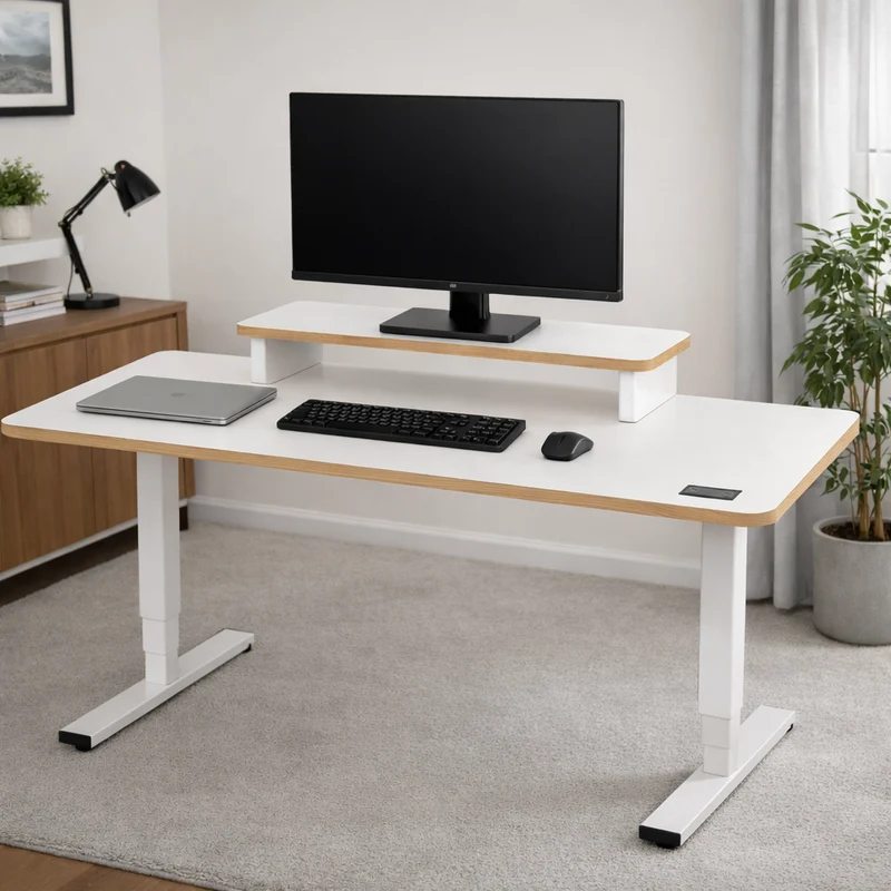 Monitorständer weiss