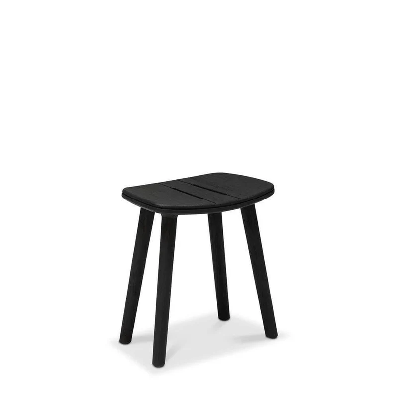 Gartenhocker SOLID Teak Nero - H47