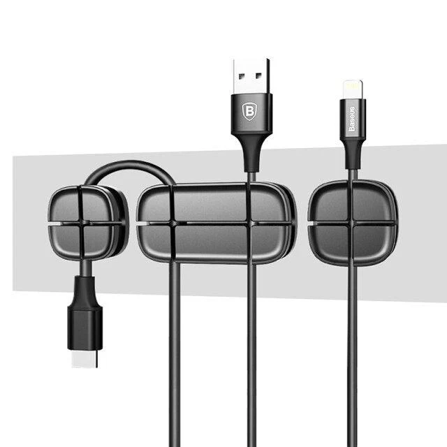 Flexible USB Kabelhalter Clips (3 Stk)
