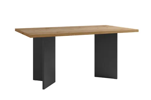 Tisch MARTEN / Tischplatte in Evoke Eiche - Optik, Gestell in anthrazit / stabile Konstruktion, bis 6 Personen / Esstisch / Küchentisch / Maße: 138 x 90, H 75,5 cm oder 160 x 90, H 75,5 cm