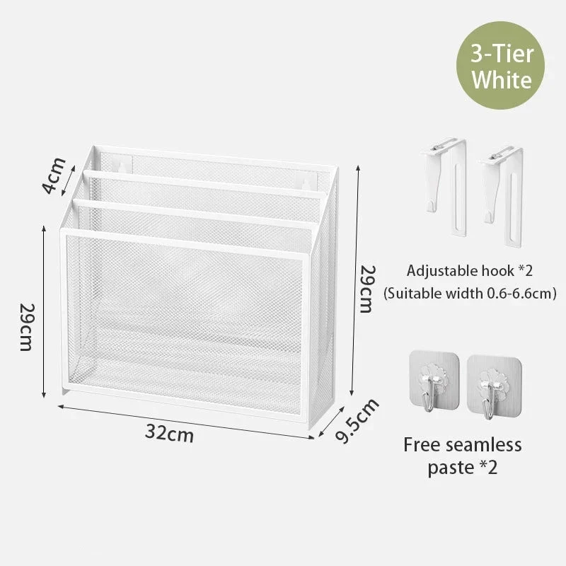5-stufiger Mesh Schreibtisch Organizer – Metall Dokumenten- & Briefablage