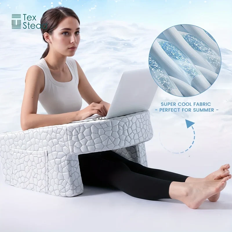 Reading Pillow für Gaming & Entspannung – Extra Großes Armlehnenkissen mit Memory Foam