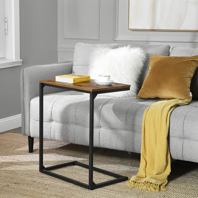 VASAGLE Beistelltisch für Sofa – Kompakter Kaffee- & Laptop-Tisch für Zuhause
