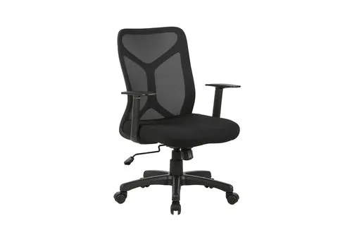 Chefsessel BONE / Kunststoff schwarz / Mesh schwarz, ziegelrot oder grau / Wippmechanik / Sicherheitsklemmschutz / Höhenverstellung / gebremste Sicherheitsdoppelrollen / B 61,5, H 91-98,5, T 51,5 cm