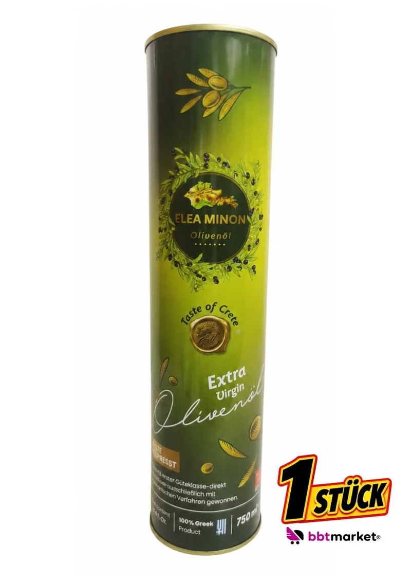 Elea Minon Extra Natives Olivenöl 0,75L Kaltgepresst aus Kreta, Griechisches