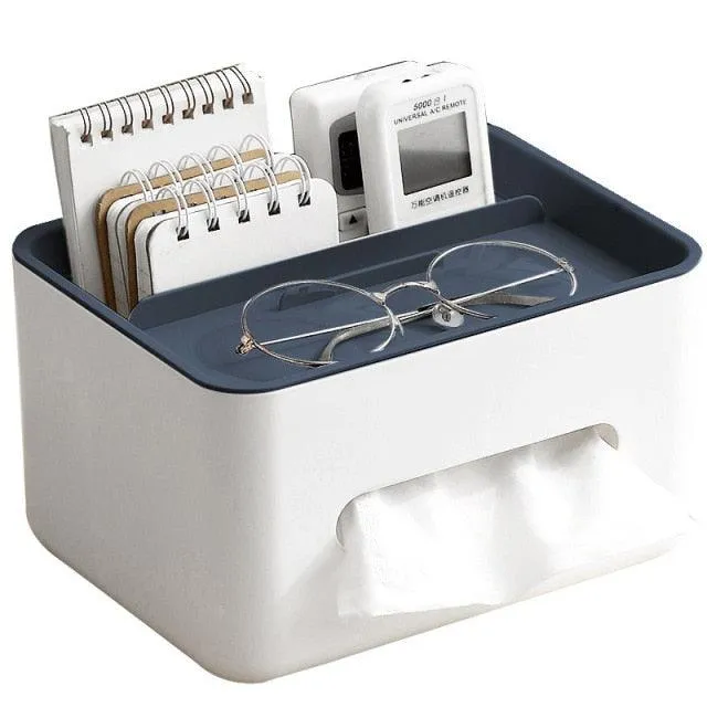 Funktionaler Tisch Organizer / Stifthalter, integriertes Fach für Taschentücher