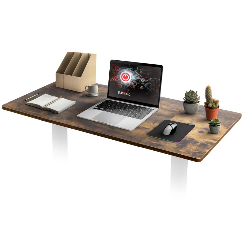 Duronic TT160 AO Tischplatte, Schreibtischplatte 160 x 60 x 1,9 cm, Table Top für individuellen Tisch, Ideal für höhenverstellbare Workstation, Sitz-Steh Schreibtisch für Home-Office und Büro