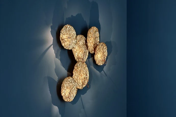 Gold Moon Wandleuchte