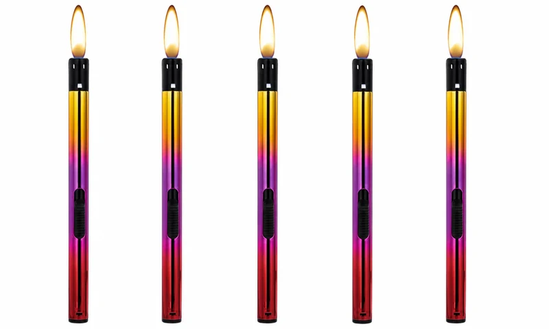 Jet Flame Stabfeuerzeug 21 cm Langfeuerzeug Elektrische Zündung Haushalt