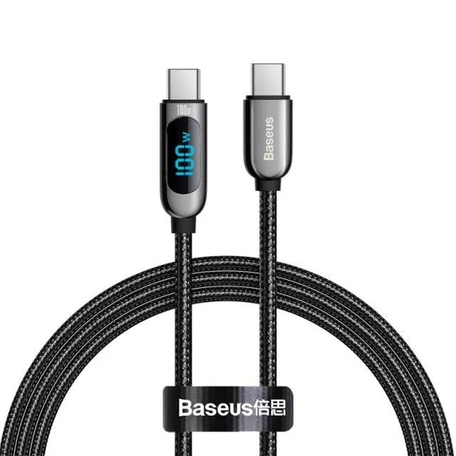 Smartes Schnell-Ladekabel USB Type C mit LED Display (bis 100W)
