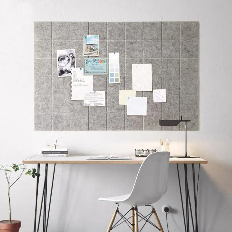 Skandinavisches Memoboard aus Filz für die Wand