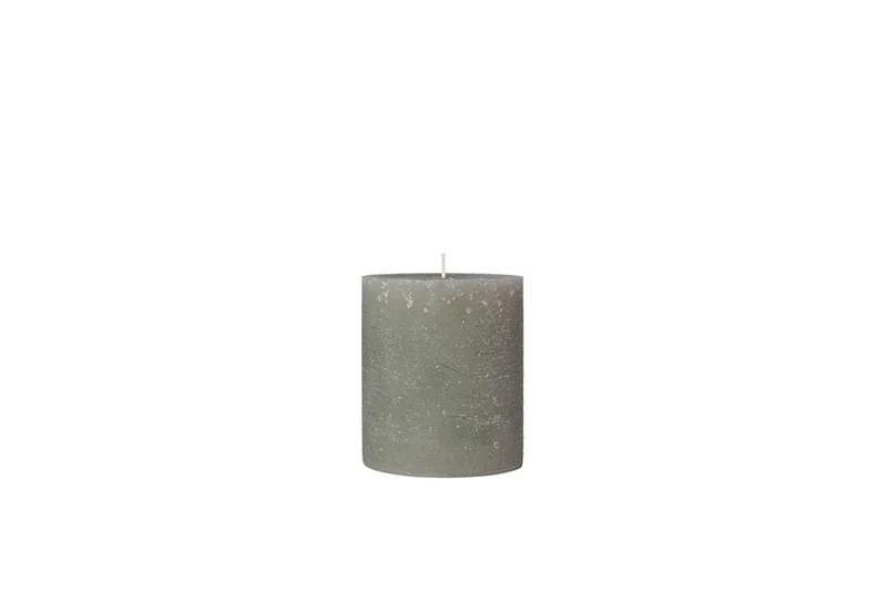 Kerze Ø10/H11 cm Grape Leaf Green