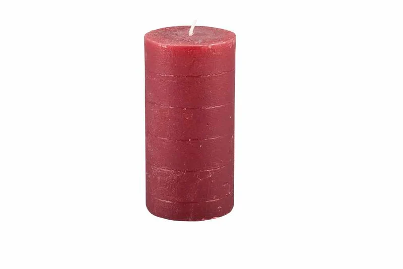 Kerze Ø8/H17 cm Burgundy
