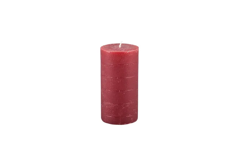 Kerze Ø7/H13,5 cm Burgundy